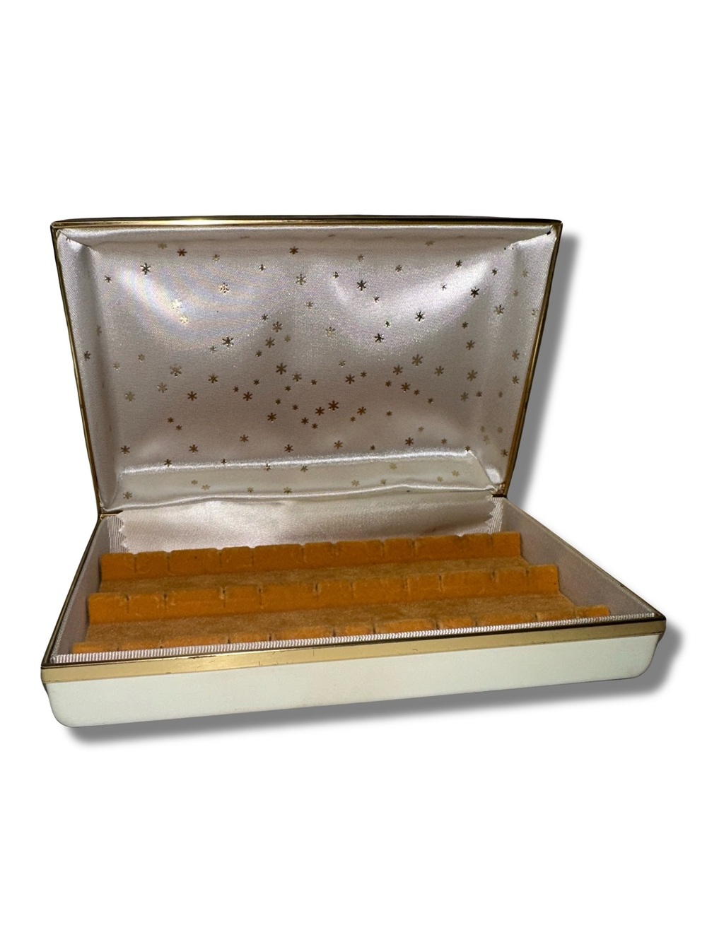Vtg Vinyl Jewelry Travel Box